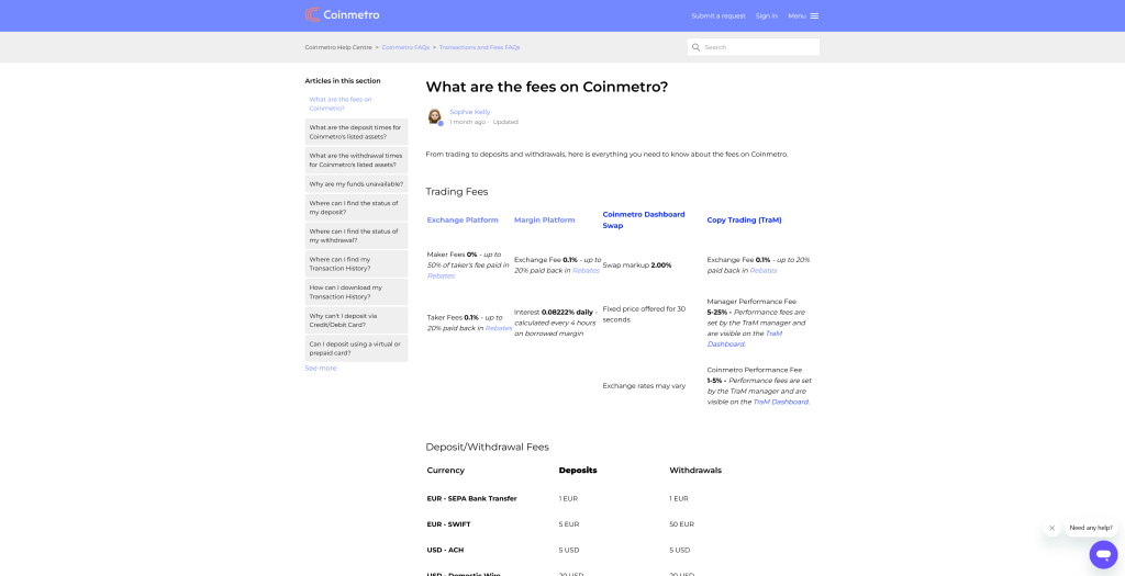 Gebühren bei Coinbase